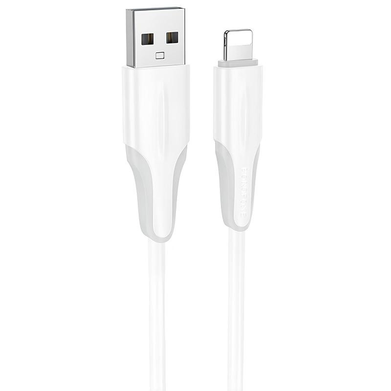 Дата кабель Borofone BX119 New USB to Lightning 2.4A (1m) Херсон - зображення 1