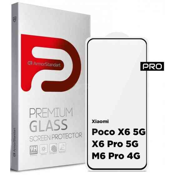 Захисне скло ArmorStandart для Xiaomi Redmi Note 13 Pro 4G/Poco M6 Pro 4G Black (ARM73386/ARM73496)  Харьков