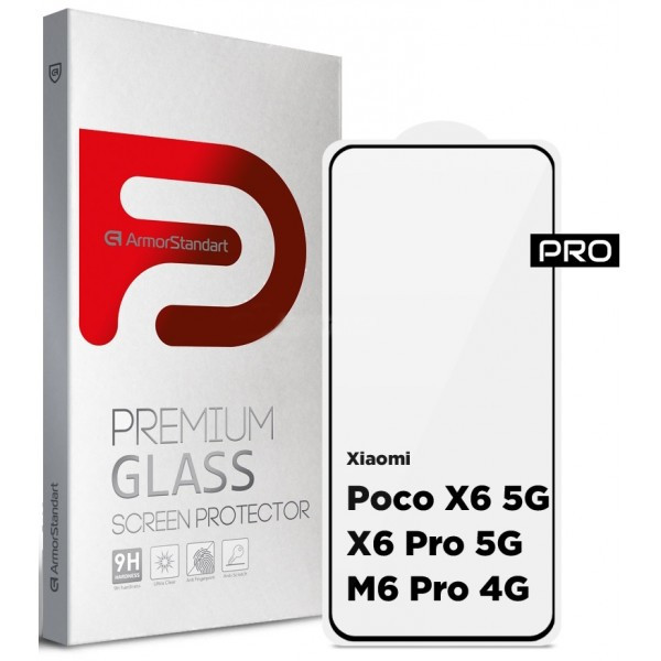 Захисне скло ArmorStandart для Xiaomi Redmi Note 13 Pro 4G/Poco M6 Pro 4G Black (ARM73386/ARM73496)  Харьков - изображение 2