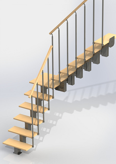 Лестницы модульные сборные "полный шаг", площадка Київ - зображення 2