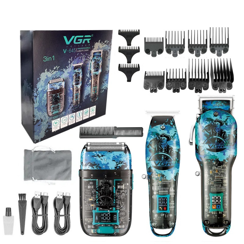 Комплект длят стрижки VGR V-645 голубой Київ - зображення 1