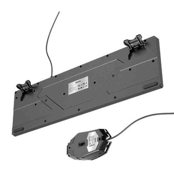 Комплект (клавіатура, мишка) Hoco GM18 USB RGB Black Харків
