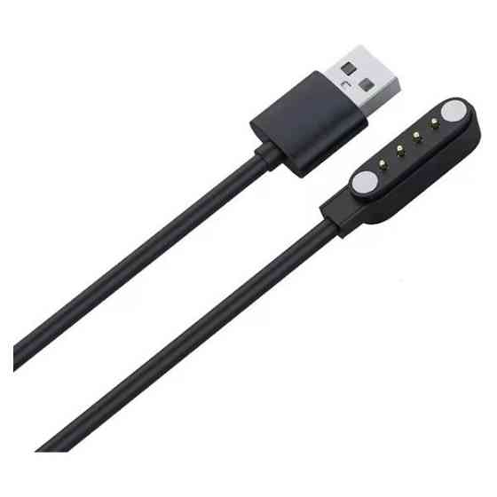 DM Зарядний кабель для смарт-годинників 4-pin 9.0mm Black Харків