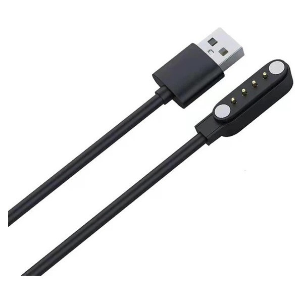 DM Зарядний кабель для смарт-годинників 4-pin 9.0mm Black Харків - зображення 3