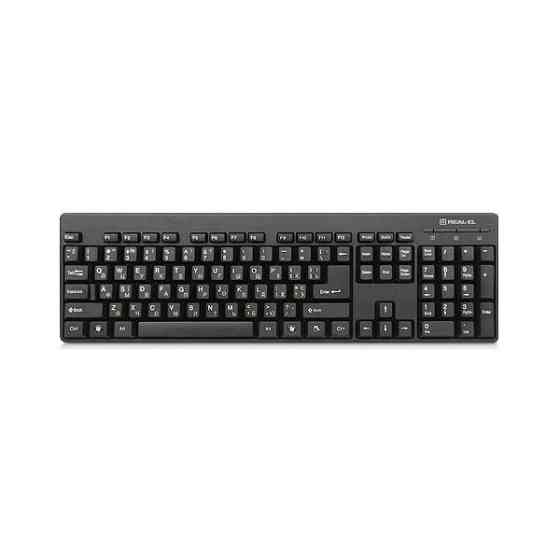 Клавіатура Real-EL Standart 502 USB Black (EL123100023) (Код товару:11484) Харків