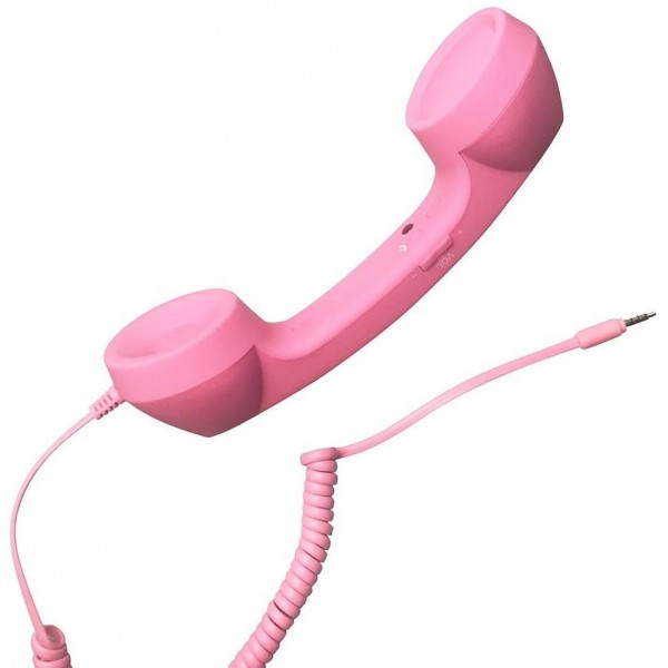 DM Ретро трубка High Quality Classic 3.5mm Mic Pink (Код товару:35574) Харків - зображення 1