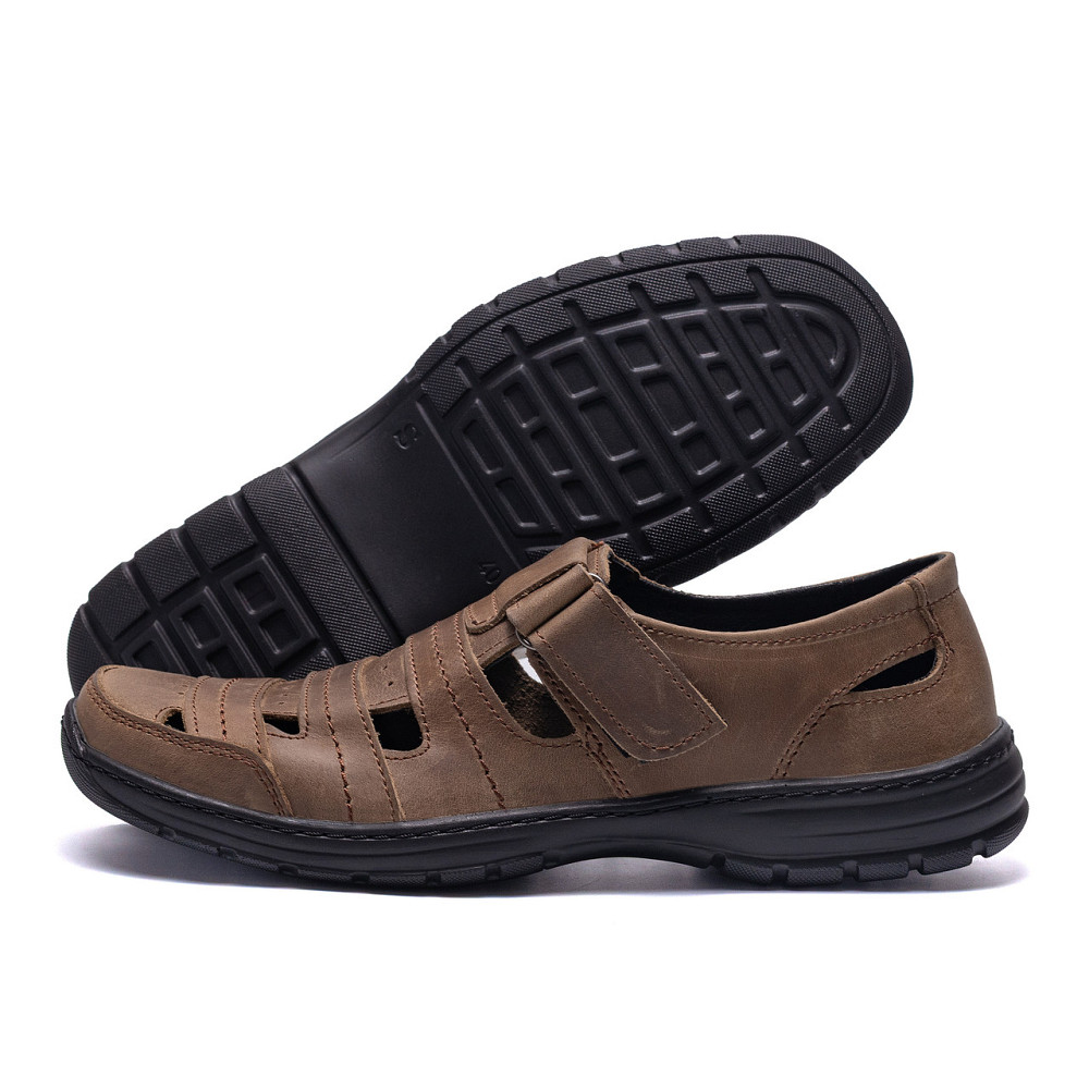 Мужские кожаные летние туфли Lara Olive Київ - зображення 5