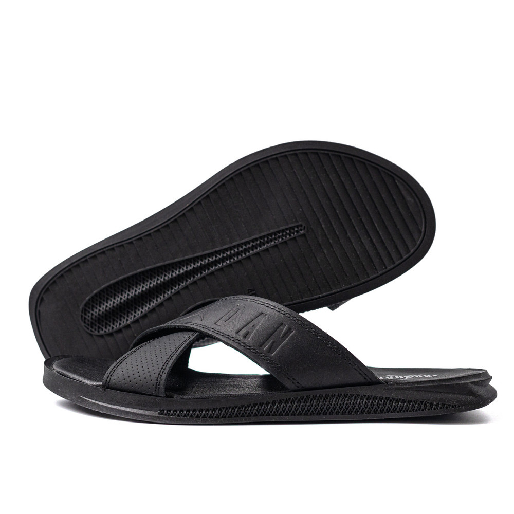 Мужские кожаные  летние шлепанцы-сланцы Jordan Київ - зображення 1