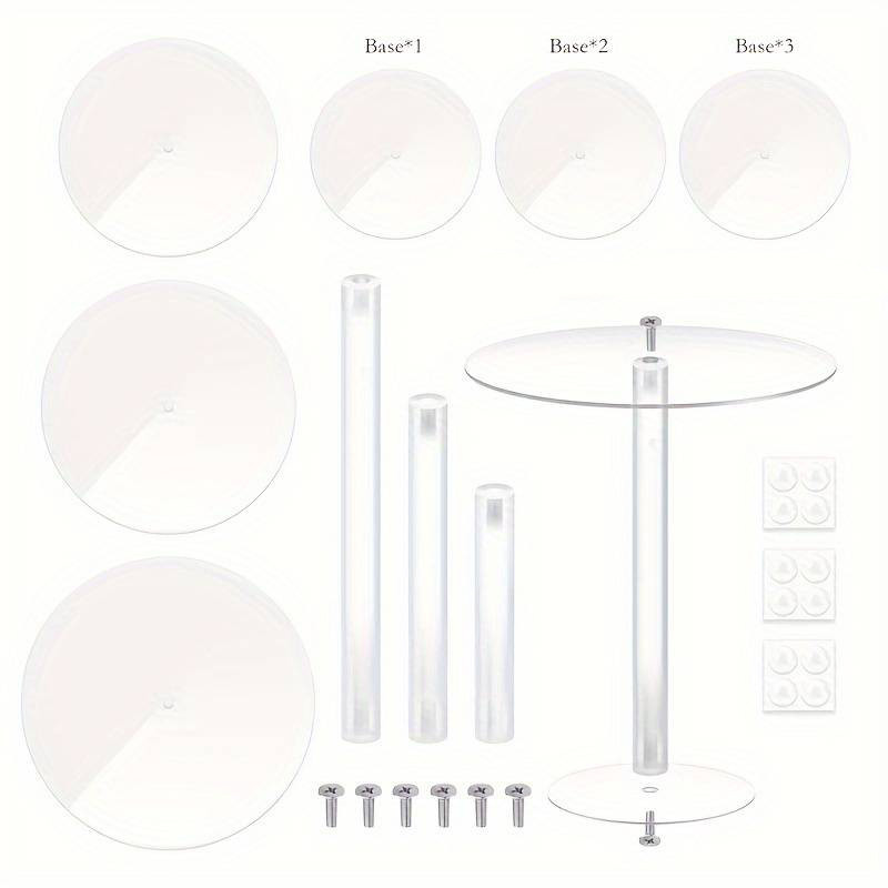 Подставки акриловые Leeseph для торта, десертов и закусок 3шт прозрачные Одесса - изображение 7