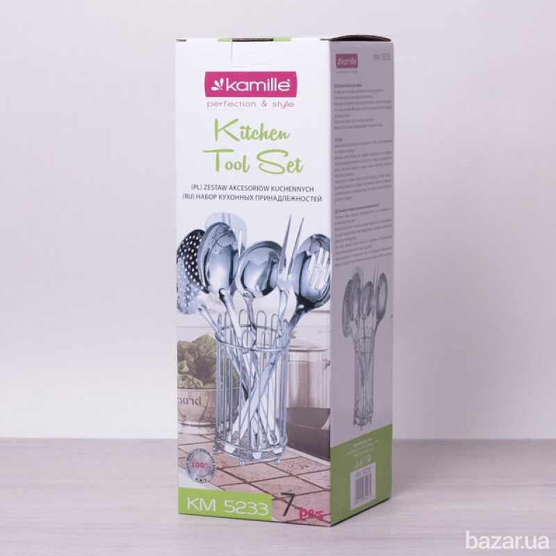 Набор кухонных аксессуаров Kamille 7 предметов Одеса - зображення 3