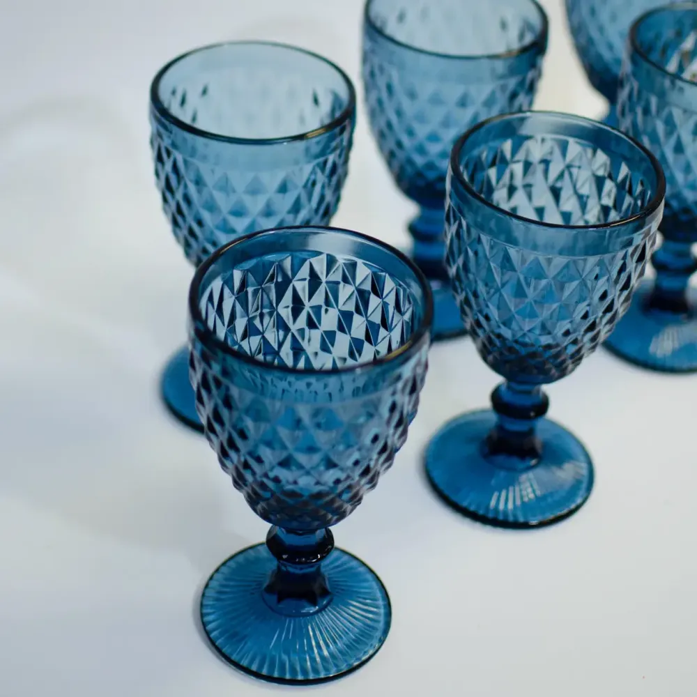 Набор бокалов для вина Elodia Винтаж 320 мл 6 шт синий Одеса - зображення 8