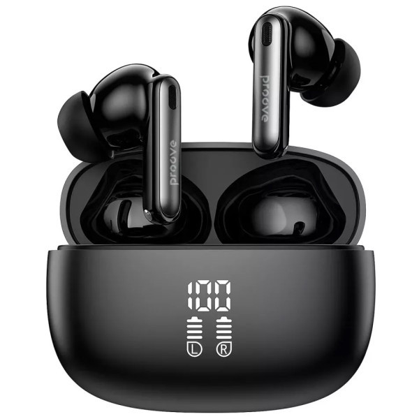 Bluetooth-гарнітура Proove Intro Pro TWS with ANC APP Black (TWYN54002201) (Код товару:40584) Харків - зображення 1