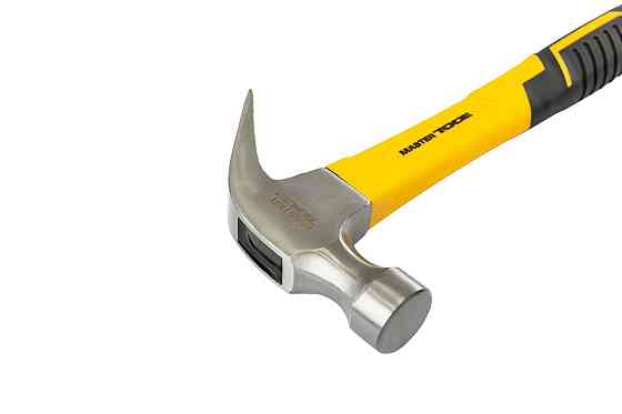 Молоток столярный MASTERTOOL 450 г HRC 50 рукоятка фиберглассовая 300 мм 02-0914 Харків