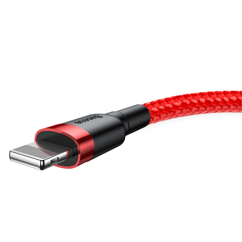 Дата кабель Baseus Cafule USB to Lightning 1.5A (2m) (CALKLF-C) Херсон - зображення 3
