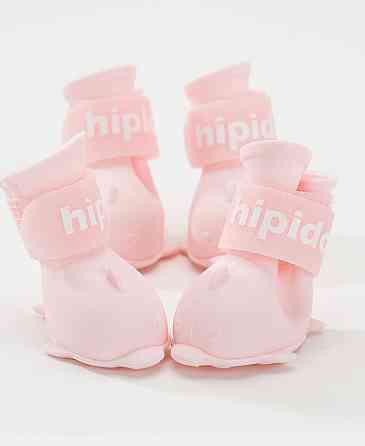 Черевики для собак на липучці 10855 L рожеві Київ