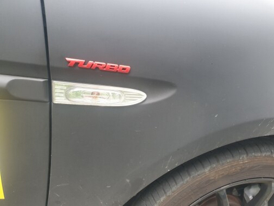 Наклейка Turbo Красная Металлическая турбо Киев - изображение 2