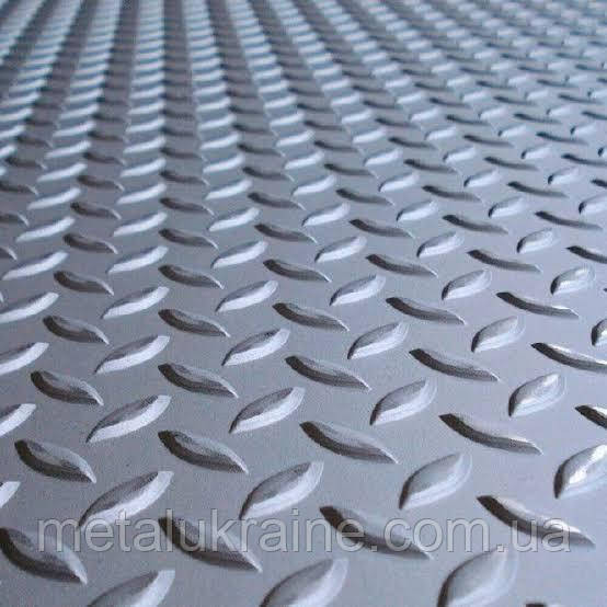 Лист нержавеющий рифленый 3х1250х2500мм AISI 304 Київ - зображення 1