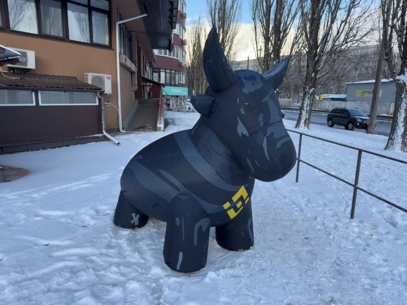 Зазивало надувна реклама для торгівлі, спорту, розваг. 3.4 метри Киев - изображение 3