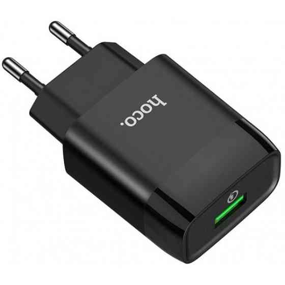 Мережевий зарядний пристрій Hoco C72Q 3.0A Black Харьков