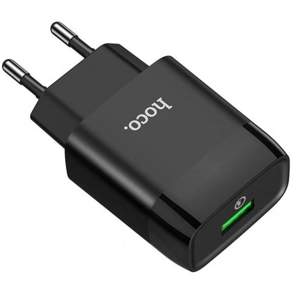 Мережевий зарядний пристрій Hoco C72Q 3.0A Black Харьков - изображение 1