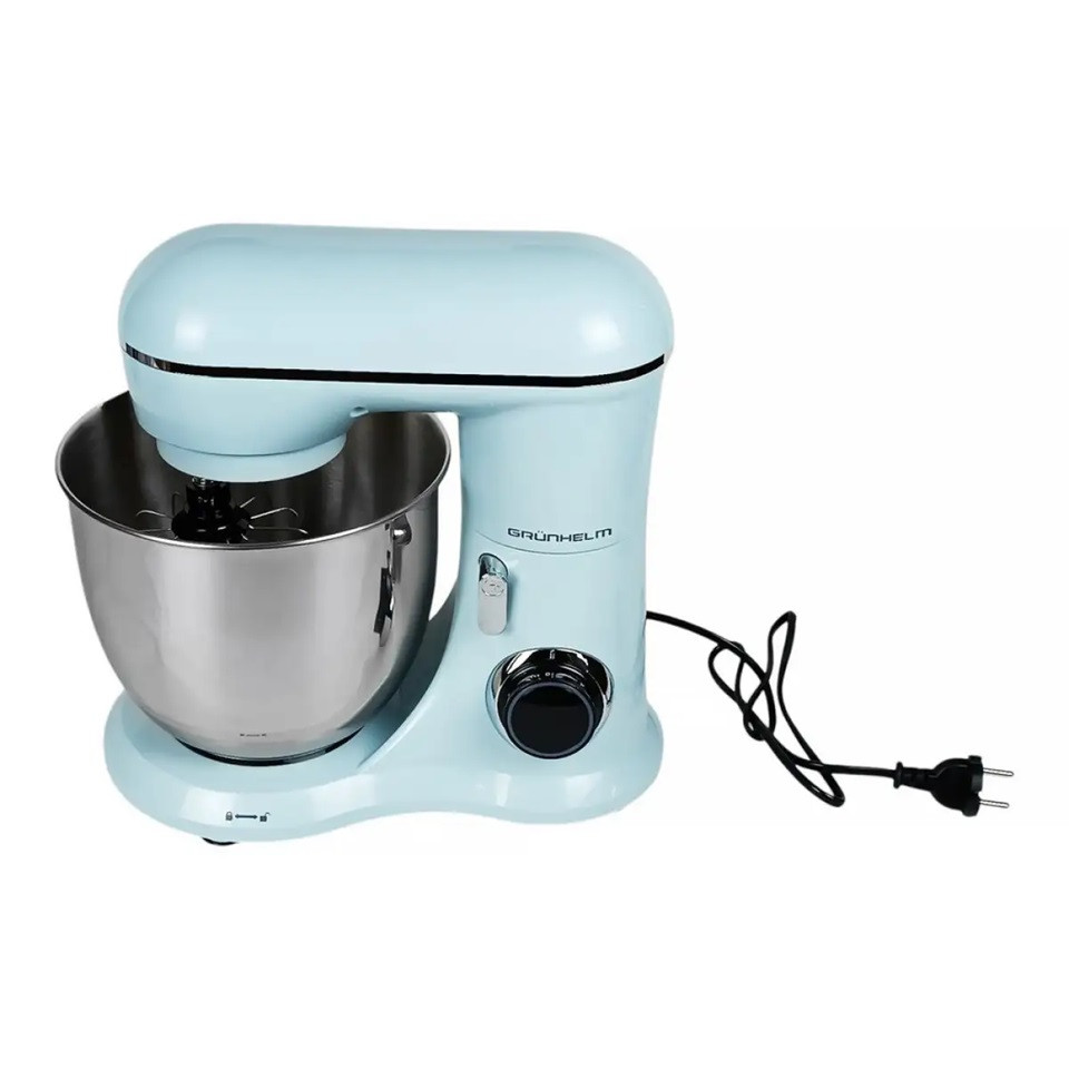 Кухонный комбайн Grunhelm GKM0025BL 1500 Вт голубой Київ - зображення 3