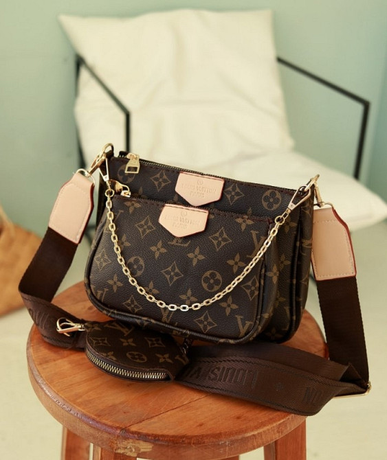 Сумка женская кросс боди коричневая брендовая луи виттон AN6 Київ - зображення 2