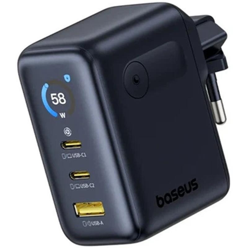 СЗУ Baseus PicoGo AE21 Fast Charger 100W (1USB-A/2C) + кабель Type-C to Type-C (E0121B) Херсон - изображение 3