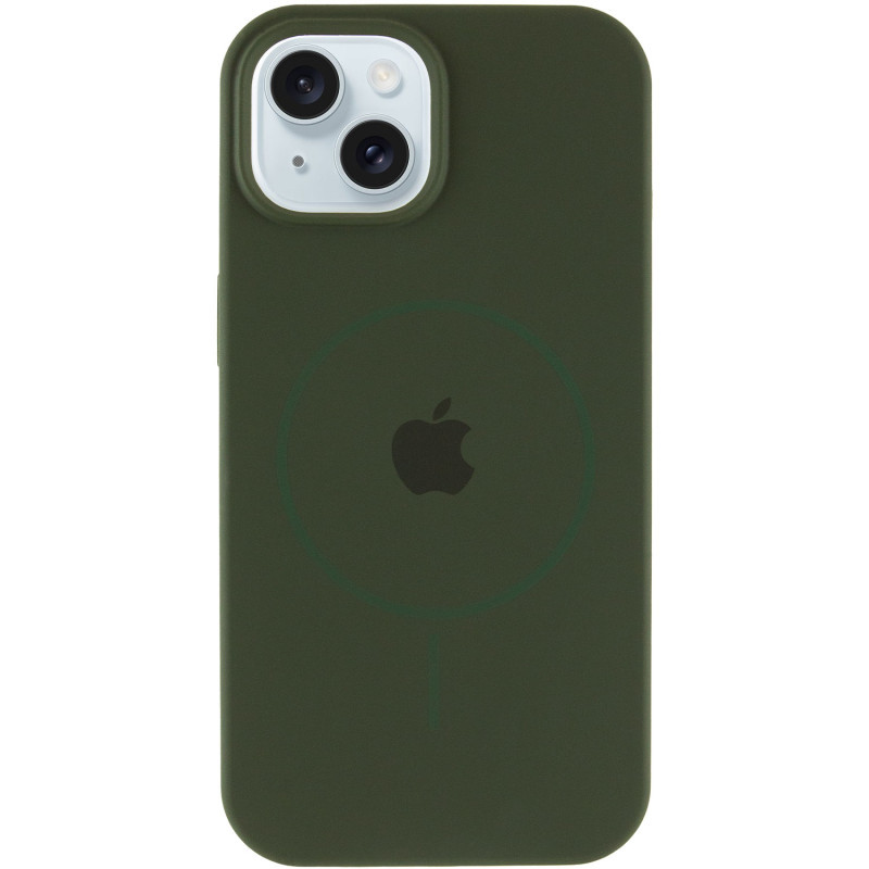 Чехол Silicone Case Full Protective (AA) with MagSafe для Apple iPhone 15 (6.1") Херсон - зображення 2