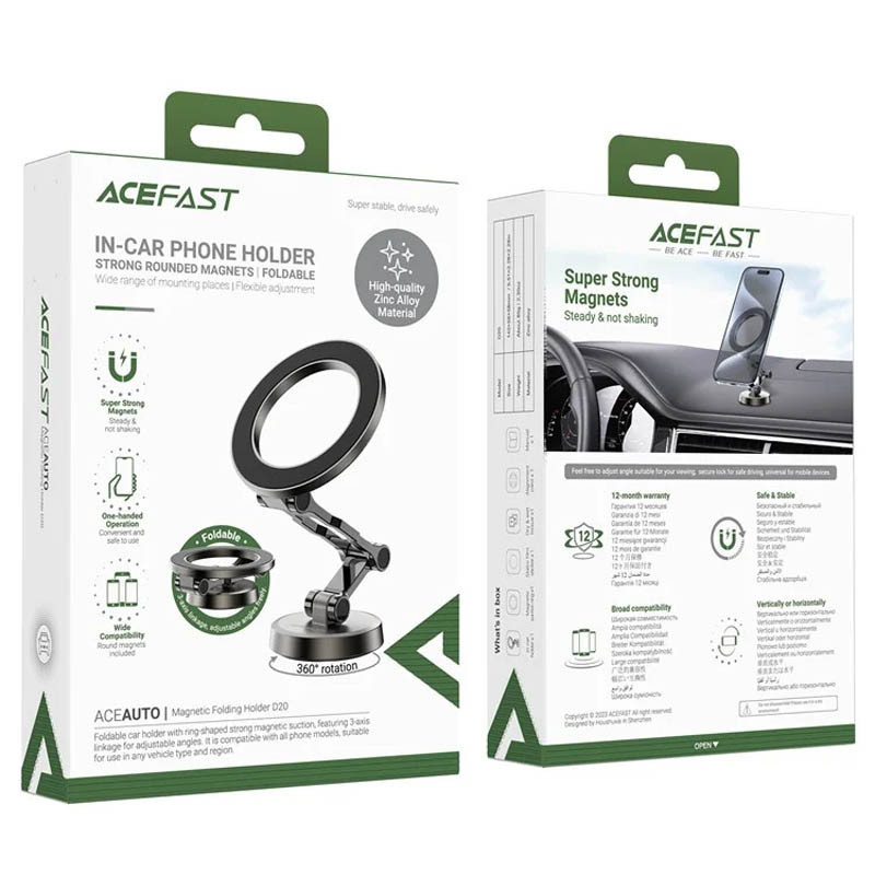 Автодержатель Acefast D20 magnetic Херсон - изображение 3