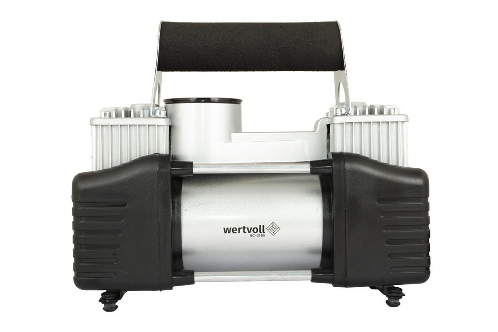 Компрессор автомобильный двухпоршневой WERTVOLL 12 V 150 PSI 25 A 300 Вт 85 л/мин сумка AC-2185 Харків - зображення 2