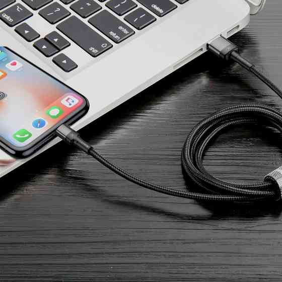 Дата кабель Baseus Cafule Lightning Cable Special Edition 2.4A (1m) (CALKLF-G) Херсон