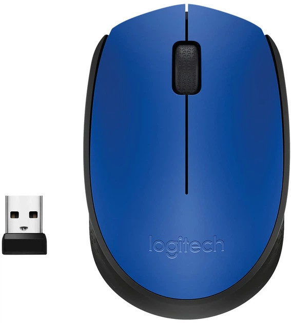 Мышь компьютерная безпроводная Logitech M171 Blue L910-004640 синяя Київ - зображення 2