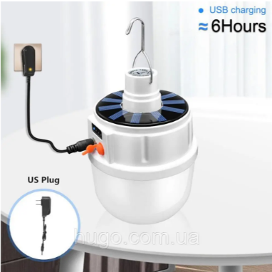 Комплект 2 шт Лампа для кемпінгу Solar BL 2022 на сонячній батареї / Кемпінговий ліхтар. Одеса - зображення 2