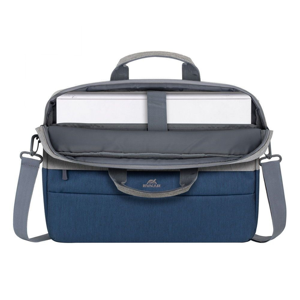 Cумка для ноутбука Rivacase 15.6" 7532(Grey/Darkblue) темно-синяя с серым Київ - зображення 10