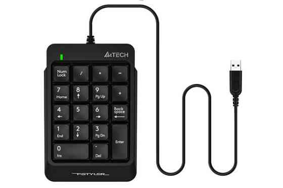 Клавиатура компьютерная проводная цифровой блок A4Tech Fstyler Numeric Keypad FK13P(Black) черная Київ