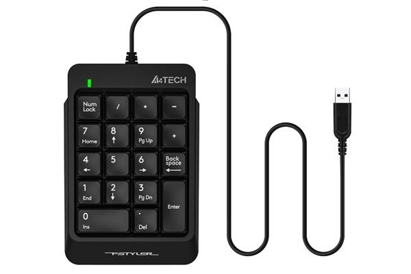 Клавиатура компьютерная проводная цифровой блок A4Tech Fstyler Numeric Keypad FK13P(Black) черная Київ - зображення 1