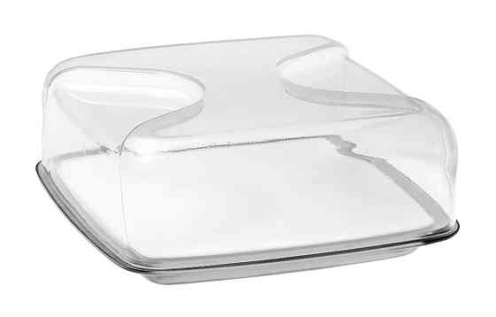 Блюдо для сиру Guzzini Gocce 27000092 11.5х25.5х25.5 см сіре Київ