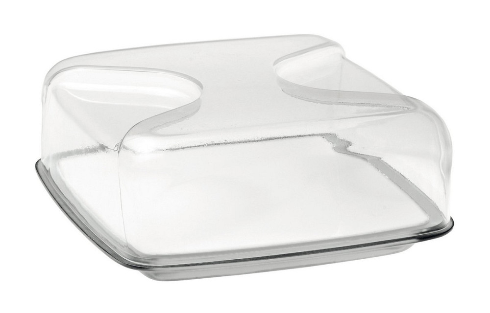 Блюдо для сиру Guzzini Gocce 27000092 11.5х25.5х25.5 см сіре Киев - изображение 1