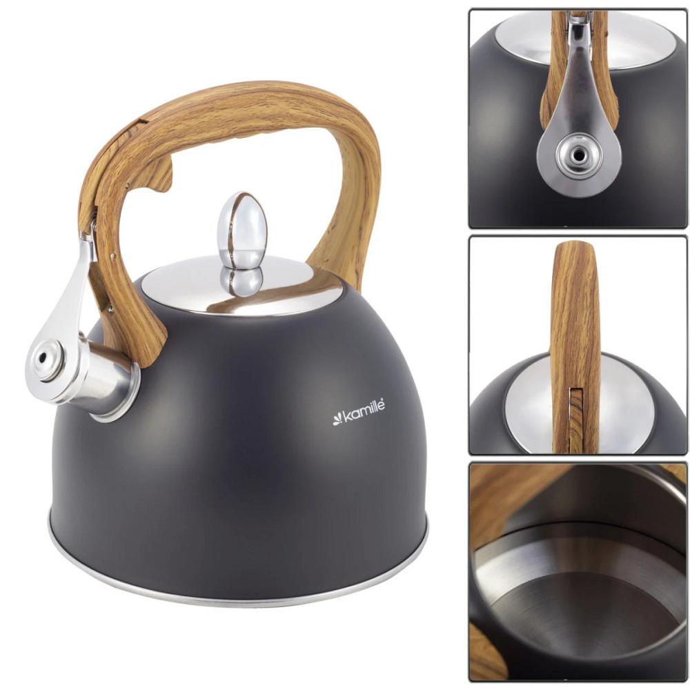 Чайник зі свистком Kamille KM-1096 2.5 л Киев - изображение 1