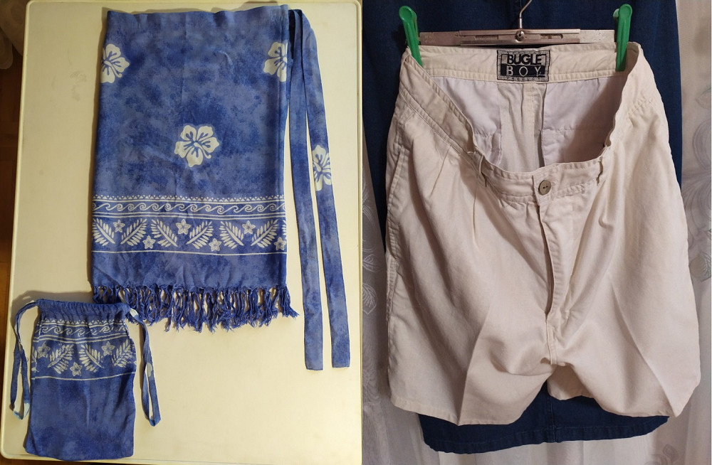 Шорти білі унісекс,100%коттон,парео-спідниця Cherokee Самбір - зображення 1