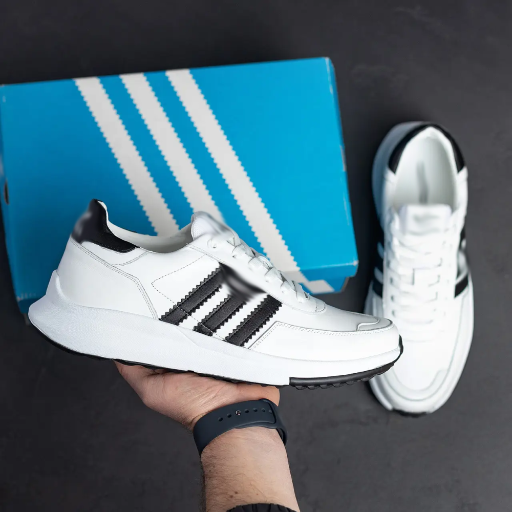 Мужские кожаные кроссовки Retropy White Київ - зображення 8