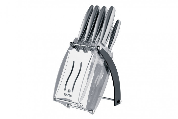 Набір ножів на підставці Vinzer Razor VZ-50112 9 предметів Киев - изображение 1