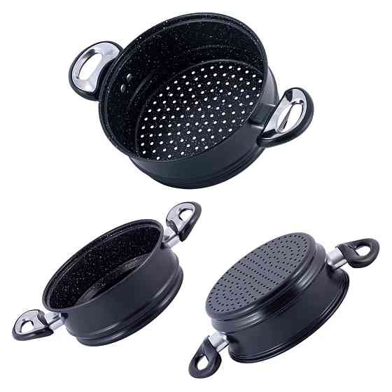 Дворівнева пароварка з вуглецевої сталі на 4 л Kamille KM-5822 Київ