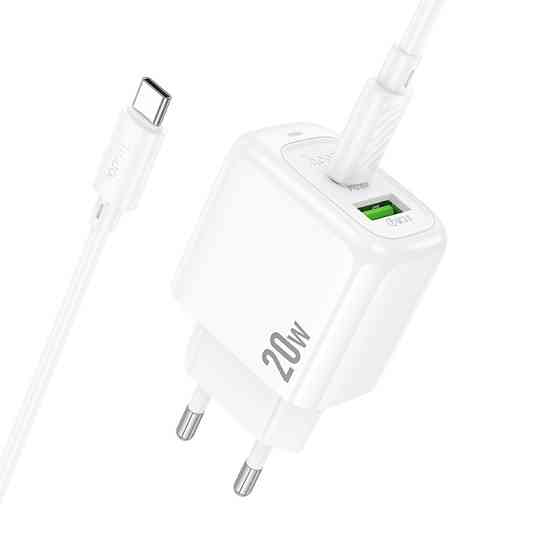 СЗУ Hoco CS54A Surplus PD20W+QC3.0 (1USB-A/1C) + кабель Type-C to Type-C Херсон
