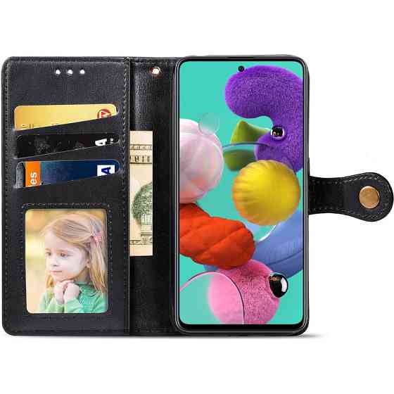 Кожаный чехол-книжка GETMAN Gallant (PU) для Samsung Galaxy A51 Херсон