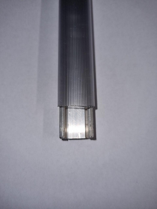 ПВХ линза для LED-профиля Z200 прозрачная, ребристая, 2 м Київ - зображення 3