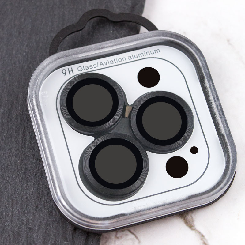 Защитное стекло Metal Classic на камеру (в упак.) для Apple iPhone 15 Pro (6.1") / 15 Pro Max (6.7") Херсон - зображення 6