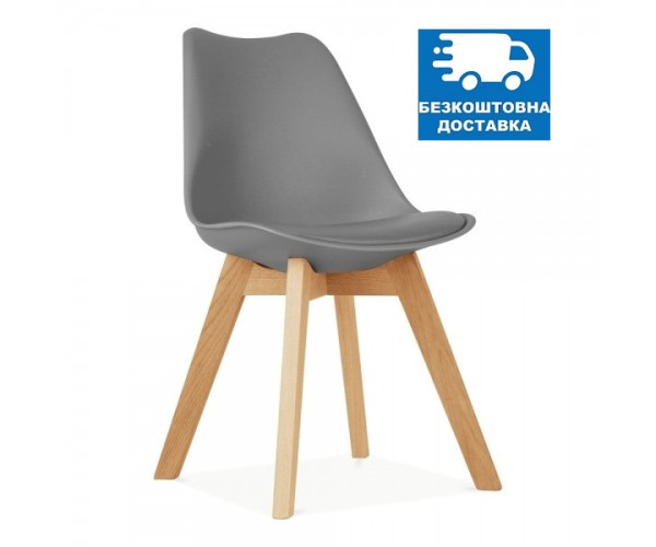 Стілець Тор м'який обідній сірий Днепр - изображение 1