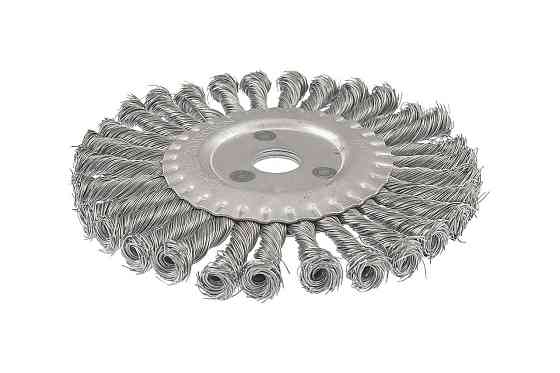 Щетка дисковая MASTERTOOL из плетеной проволоки Ø 180х22.2 мм 19-9018 Харьков