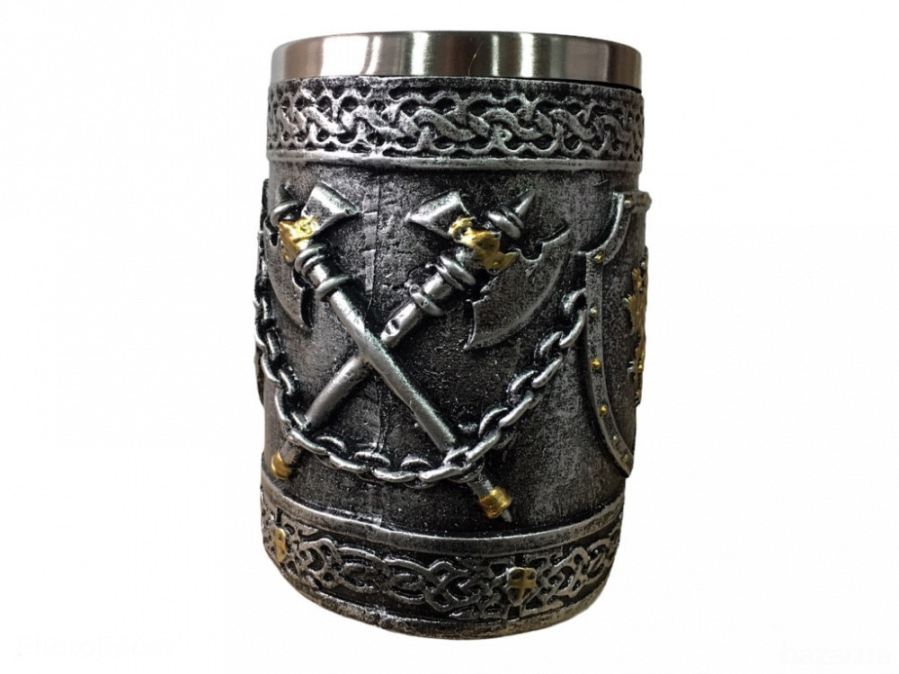 Кружка Чашка 3D Со Львов Топоры Лев в Щите Київ - зображення 2